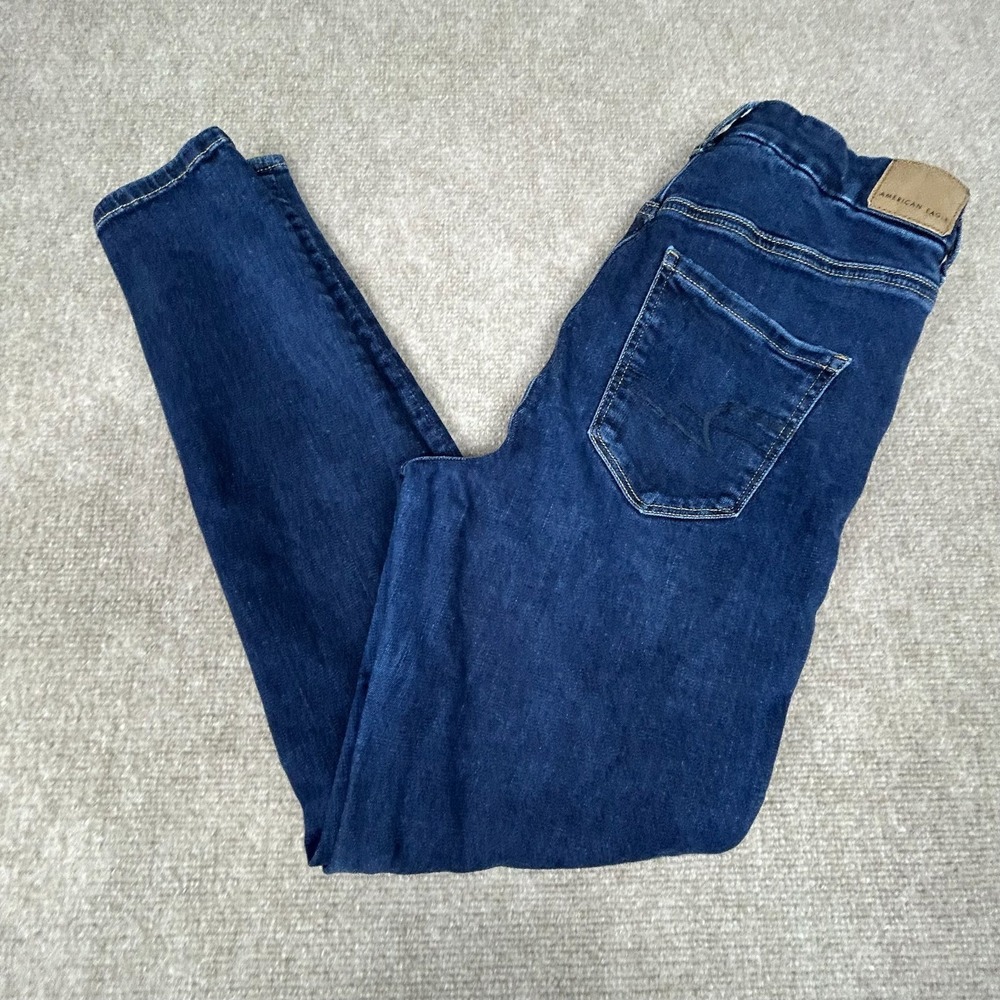 American Eagle Outfitters Next Level Stretch Skinny Jeans Womens 10 Blue Denim